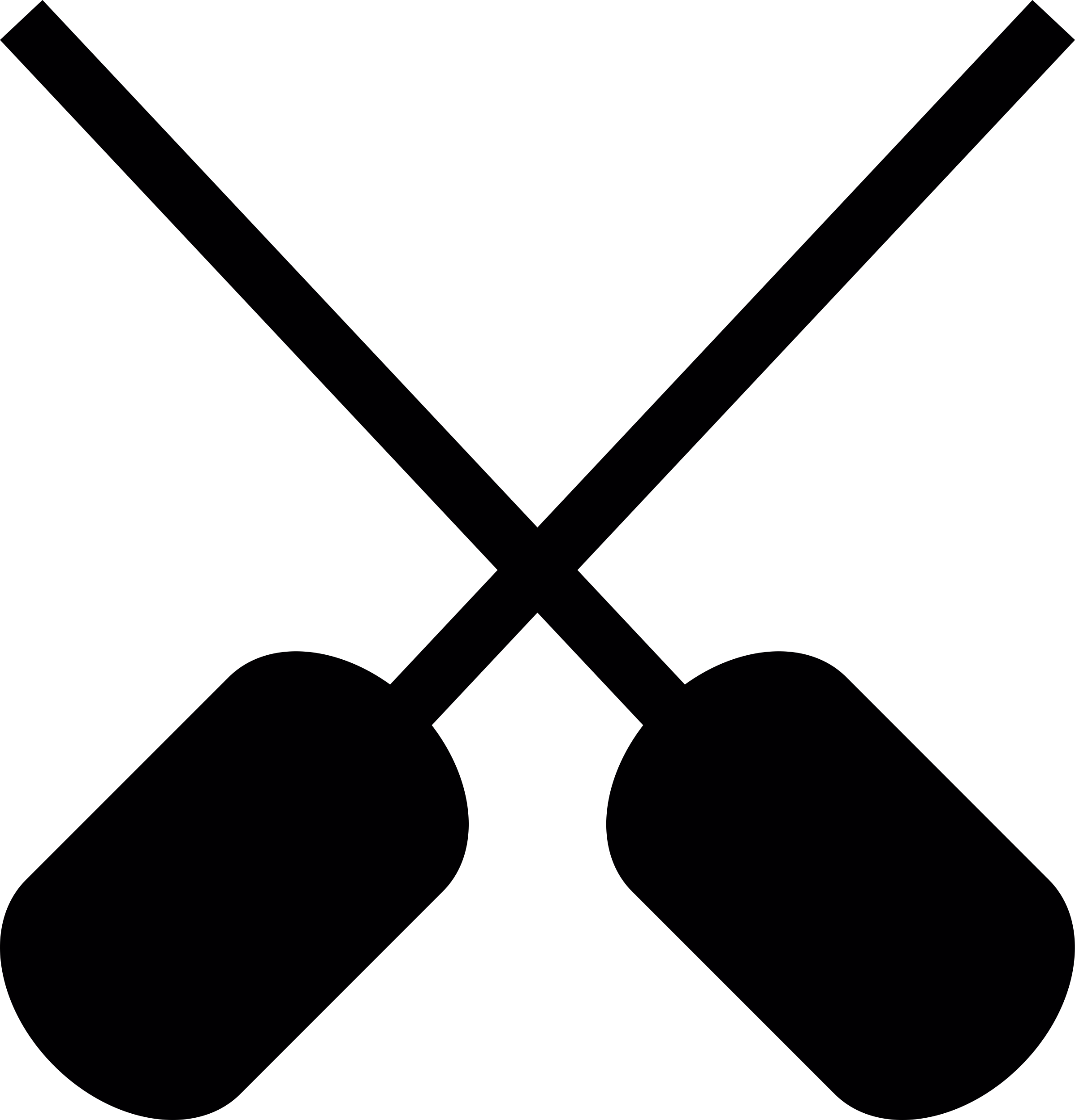 Crossed Oars Outline Icon Svg Set Free Vectors